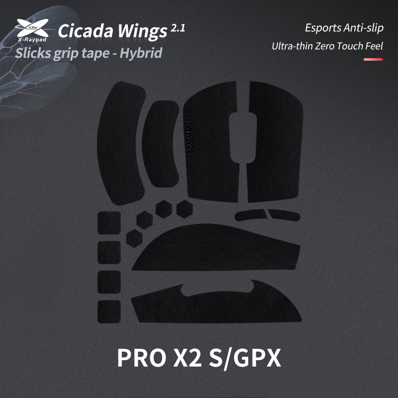 Cicada Wings 2.0 Grips - Logitech G Pro X Superlight / Superlight 2 / X2 Superstrike