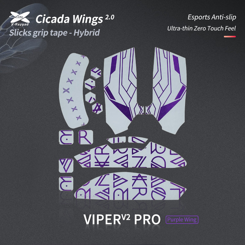 Cicada Wings 2.0 Grips - Razer Viper V2 Pro - Image 4
